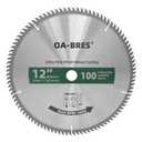 12-Inch Miter/Table Saw Blades, 100-Tooth ATB TCT Ultra Fine Finish Wood Cutting Circular Saw Blade with 1-Inch Arbor