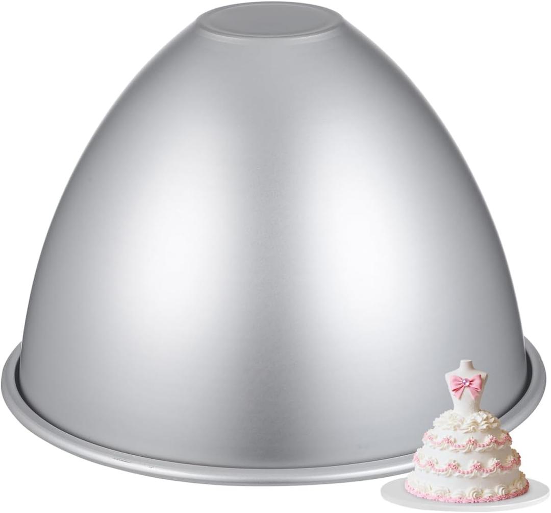 Amosfun Princess Doll Skirt Cake Pan Mold - 8 Inch Non-Stick Baking Molds for Princess Dress Cakes Suitable for Girls Birthdays Celebrations (20.3X15X5CM)