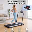 Walking Pad Treadmill for Home, Lightweight Walk Machine with Remote Control and LED Display, Portable Treadmill Under Desk for Walking, Jogging, Running