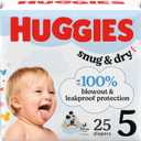 Huggies Size 5 Diapers, Snug & Dry Baby Diapers, Size 5 (27+ lbs), 25 Count, Packaging May Vary
