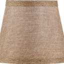 Aspen Creative 51022-5, Hardback Empire Transitional Clip-On Chandelier Shade, Beige Linen Texture Fabric, 4" Top x 6" Bottom x 5" Slant, Set of 5, 4" Top X 6" Bottom X 5" Slant Height