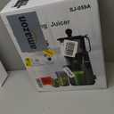 Cold Press Juicer, 5.8" Wide Feed Chute Juice Extractor Machine with 400W, High Juice Yield, Slow Masticating Juicer for Whole Vegetables & Fruits, Light Grey