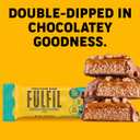 FULFIL Protein Snack Bars, Chocolate Salted Caramel Flavored, Gluten Free with 15g Protein, Pantry Staples, 12 Count (EXP 04/01/26)