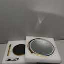 Lighted Makeup Mirror, 5000 mAh Rechargeable Double Sided Magnifying Vanity Mirror with 3 Colors, 1x/20x, 360 Rotation , Brightness Adjustable lighted mirror with magnification, Antique Bronze