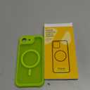 Thomo Strong Magnetic Case for iPhone 13 & iPhone 14 [Magsafe Compatible] Translucent Matte Slim Shockproof Anti-Fingerprint Protective Case, Fluorescent Green