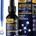 2 x Bossko Methylene Blue 1% Solution 99.99% Pure Pharmaceutical Grade with B12 & Magnesium | Brain & Cellular Support | Third-Party Tested Dietary Supplement Drops 60ml
