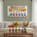 Conipit Farmhouse Wall Decor Inspirational Art, White, 20''x36''