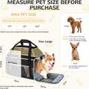 Lekereise Top-Expandable Pet Carrier 18x13x9.5 Inch Southwest Frontier Airline Approved Soft Sided Underseat to 15lbs Travel Carriers for Small Cats Dogs with Locking Safety Zippers Anti-Scratch Mesh