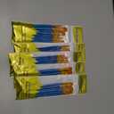 Paint Brushes Set, 5 Pack 50 Pcs Round-Pointed Tip Paintbrushes Nylon Hair Artist Acrylic Paint Brushes for Acrylic Oil Watercolor, Face Nail Art, Miniature Detailing & Rock Painting, Blue