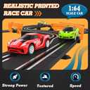 Slot Car Race Track Sets with 4 High-Speed Racing Car, Battery or Electric Race Car Track for Boys and Kids, Dual Racing Game Lap Counter Circular Overpass Track, Gifts Toys for Boys Kids Age 6 7 8-12
