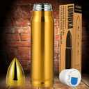 Gifts for Men Dad Him Husband Stocking Stuffers, 17oz Cool Tumbler, Unique Christmas Mens Gifts, Mens Stocking Stuffers for Christmas Xmas Presents, Birthday Gifts for Men Who Have Everything (Gold)