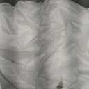DONREN Luxury Soft Semi Sheer Window Scarf - White Valance for Wedding Arch, Curtains (1 Panel, 52 x 288 Inch Length)