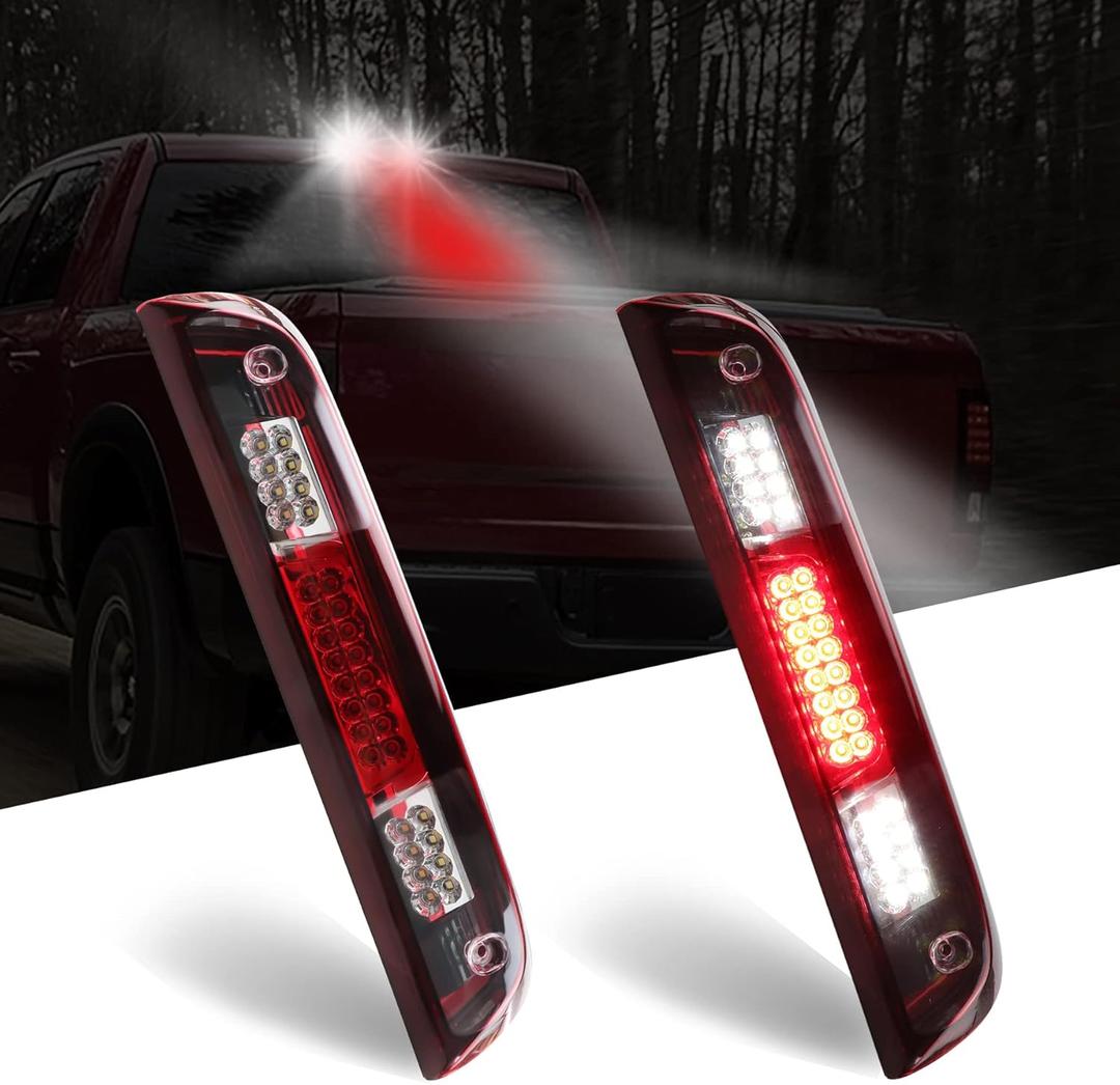 LED Third 3rd Brake Light Rear Cargo Lamp High Mount Stop light for Chevrolet Silverado/for GMC Sierra 1500 2014-2018, 2500HD 3500HD 2015-2018 (Red Lens)
