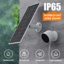 Solar Panel for Google Nest Camera, 2Pack Upgraded Solar Power Charger for Google Nest Cam Indoor & Outdoor(Battery Version), Flexible Solar Panels with IP65 Waterproof 13.1Ft Charging Cable