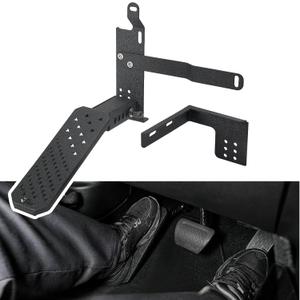 JOYTUTUS Dead Pedal Foot Rest Pad Compatible with 2007-2026 Wrangler JK JL 4X4 4XE & Gladiator JT No Drilling Left Side Foot Rest Kick Panel with Anti-Slip Surface & American Flag Design