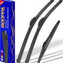 3 wipers Replacement for 2007-2017 Jeep Wrangler/2008-2018 Jeep Wrangler JK, Windshield Wiper Blades Original Equipment Replacement - 15"/15"/13" (Set of 3) U/J HOOK