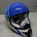 ROOZO Youth Kids Dirt Bike Helmet DOT Approved, Full Face Motocross Set, Blue Summer, Medium
