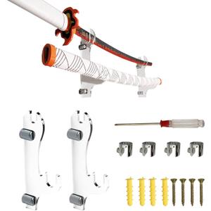 Yayatty Sword Stand, Sword Hooks, Transparent Sword Display Adjustable Acrylic Stand Sword Holder for Sword Hanger Holder Rack