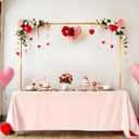 Over The Table Rod Stand with Clamps- Gold Table Balloon Arch for Baby Shower Birthday Party Wedding Decor,Tabletop Party Backdrop Stand for Craft Fair Banner Display
