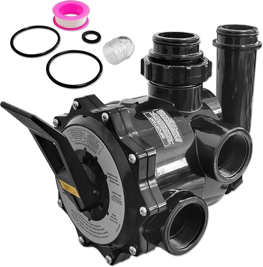 SP0715XR50 2 Inch Multiport Control Valve Compatible with Hayward Pro Series Vari-Flo Grid D.E. Filter
