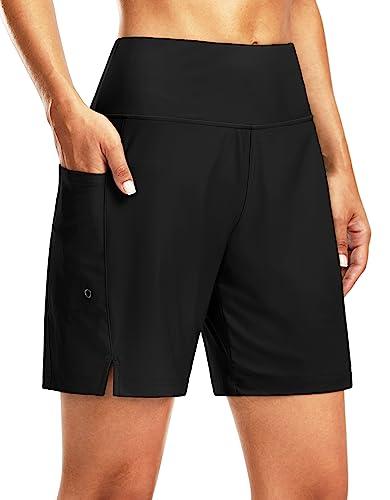 G Gradual Women's 7" Long Swim Board Shorts High Waisted Quick Dry Beach Swimming Shorts for Women with Liner Pockets(Black,XXL) G Gradual Women's 7" Long Swim Board Shorts High Waisted Quick Dry Beach Swimming Shorts for Women with Liner Pockets(Black,XXL)