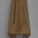 BAYKA Wall Mounted Floating Shelves, Wood Floating Wall Shelf for Books & Decor, Small Space-Saving Display & OrganizerBlackSet of 4