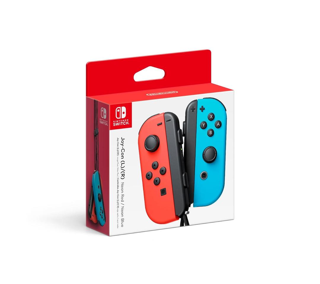 Nintendo Joy-Con (L/R) - Neon Red/Neon Blue (Neon Red and Blue)