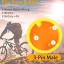 Thumb Throttle Ebike, Electric Bike Thumb Throttle with Male Connector, Waterproof Speed Control Finger Throttle Accelerator for Electric Scooters