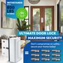 Dwell+Good Door Locks (2-Pack) - Easy To Install Aluminum Home Security Door Locks for Front Door - Child Proof Door Lock for Kids Safety- Withstand 800 lbs of Force & Tamper Proof Top Door Lock Latch
