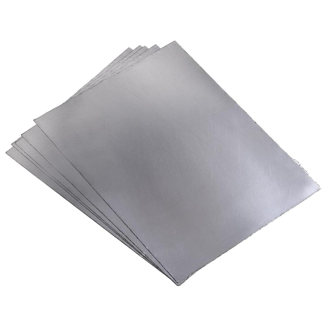 PATIKIL Flexible Graphite Foil Graphite Gasket Sheet Graphite Foil Sheet 250x200x0.6mm, Pack of 5