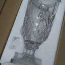 0.8 Gallon Glass Drink Dispenser for Parties 3L Crytal Iced Beverage Dispenser with Spigot Wedding Beverage Server for Party Bar (Floral)