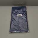 QIKSION Navy Blue Round Tablecloth 3 Pack, 84 Inch Plastic Table Cover Disposable for Parties