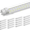 ONLYLUX T8 Led Bulbs 4 Foot 6500K 36W 5400LM, Super Bright LED Daylight 4ft Bulb, Fluorescent Light Replacement, T8 4' Led Light Bulbs Ballast Bypass for Workshop Garage Warehouse 20 Pack