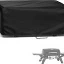 Grill Cover for Royal-Gourmet Royal-Gourme-t GT2005 2-Burner Portable Propane Gas Grill, Outdoor Royal-Gourme-t Gas Grill Cover Waterproof Tabletop Grill Covers - 26" L19" W10" H, Black