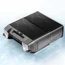 Solar Pool Skimmer, Robotic Pool Surface Skimmer Cleaner with Remote Control -24 Hours Continuous Cleaning Smart Obstacle Avoidance Dual Charging Options -Grey