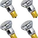 4 Pack Lava Lamp Replacement Bulb R39 E17 30W 120V Reflector Bulbs,Glitter Lamps,Incandescent for Bedroom and Office Bulb Lava Lamp Bulbs,Yellow,Heat Lamp Reflector Bulbs