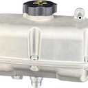 Aluminum Coolant Tank for Jeep Wrangler JL 2018-2024 & Gladiator JT 2020-2024, One-Piece Cast Aluminum, Replace 68283565AB & 68364312AA/AB/AC, Direct Fit with Cap