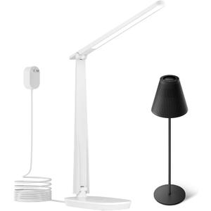 Honeywell M1 Black Cordless Table Lamp LED Desk Lamp for Home Office