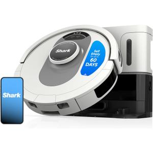 Shark AI Ultra Voice Control Robot Vacuum with Matrix Clean Navigation, Home Mapping, 60-Day Capacity, XL Self-Empty Base for Homes with Pets, Carpet & Hard Floors, Cool Grey