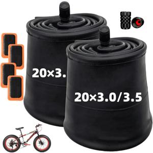 20x4.0 Fat Tubes 20x3.0/3.5 Fat Tire Tube 20x3.5/4.0 Bike Tube 20x4.0/4.5 Heavy Duty Tire Tubes for 20 Electric Bike Fat Beach Bike 2 Pack