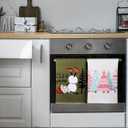 Christmas Kitchen Towels Set of 2 Xmas Tree Snowman Dish Towels 18 x 26 Inches Drying Dishcloth Winter Holiday Christmas Tree Decorations Bathroom Farmhouse Home Decoration