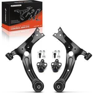 A-Premium 4Pcs Front Suspension Kit, Lower Control Arm, Lower Ball Joint, Compatible with Toyota Corolla 2009-2013, Matrix 2003-2008, Pontiac Vibe 2003-2008