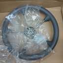 Boat Steering Wheel 13.5",Stainless Steel Anti-Slip PU Foam Cover 5-Spoke Marine Steering Wheel for Bass Pontoon Boat