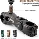 CXWXC Suspension Bike Stem - 100/135mm Bike Stem Riser for Handlebar - ShockStop Bike Handlebar Riser Extender for Mountain Gravel Road City Bicycle (31.8 x 135mm)