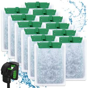 12PCS Medium Filter Cartridges Compatible with Tetra Whisper Bio-Bag Filter Cartridges Medium for 10i IQ10 PF10, Fish Tank Aquarium Filter Cartridges Compatible with Tetra Whisper Filter