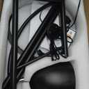 O'NEELDY Floor Lamp with Table Black Floor Lamp Modern Floor Lamp Bedroom with Table Attached Modern Dimmable Lamps for Living Room 71" Height Standing Lamps for Office Reading Room,E26 Bulb Included