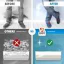 2 x 16Pack - Clear Wall & Door Protector from Dog Scratching - Anti Cat Couch Guard Plastic Sheets, Furniture Self-Adhesive Removable Sticky Tape, Transparent Thick Sofa Scratch Deterrent Frame Cover Film