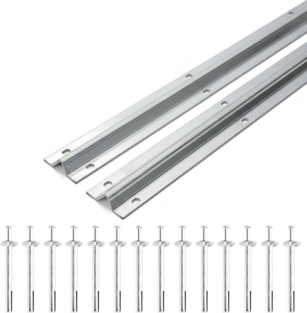 6FT V Track(3FT2),Galvanized Inverted Track for Sliding Rolling Chain Rack Driveway Gate,Railing Track Door, Sliding Car Entry Door, Rolling Driveway Gate