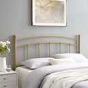 Modway Abigail Queen Metal Headboard in Gold