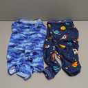 Glittme 2PACK Dog Pajamas Soft Dogs Clothes for Dogs Elastic Cats Apparel Breathable Dog Pjs for Puppy, XL